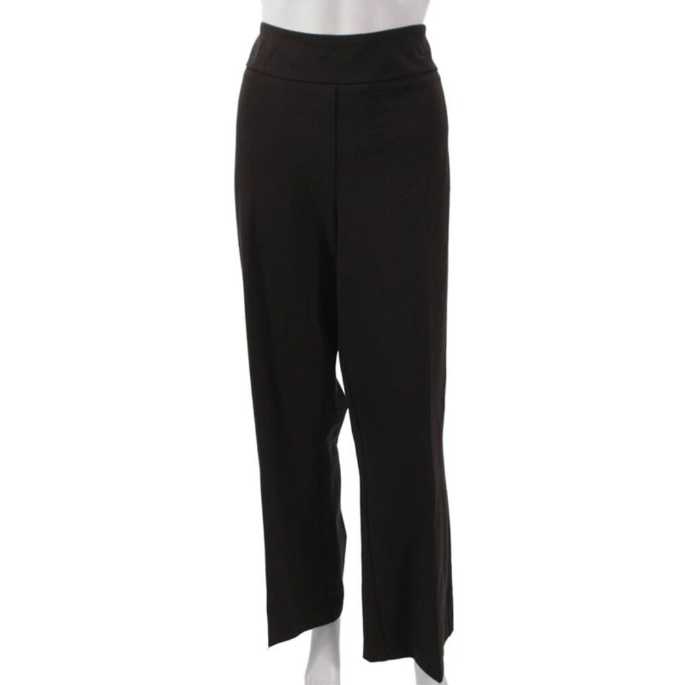 Estelle & Finn Women Dress Pants Black Rayon Pull On Size 16